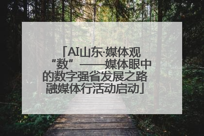 AI山东·媒体观“数”——媒体眼中的数字强省发展之路融媒体行活动启动