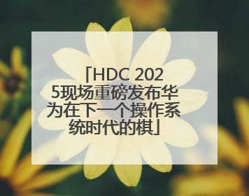 HDC 2025现场重磅发布华为在下一个操作系统时代的棋